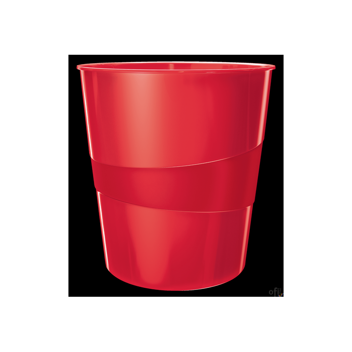 Kosz na śmieci 15L Leitz WOW, czerwony 52781026