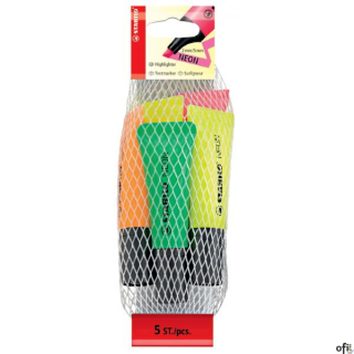 Zakreślacz STABILO neon komplet 5szt. 72/5-1-5
