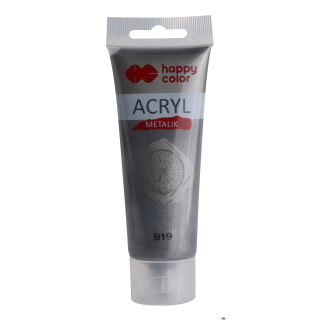 Farba akrylowa 75ml, czarne srebro, Happy Color HA 7370 0075-819 SALE