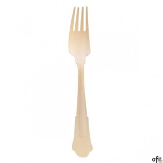 Widelec drewniany 100 szt. 16,5 cm 39012