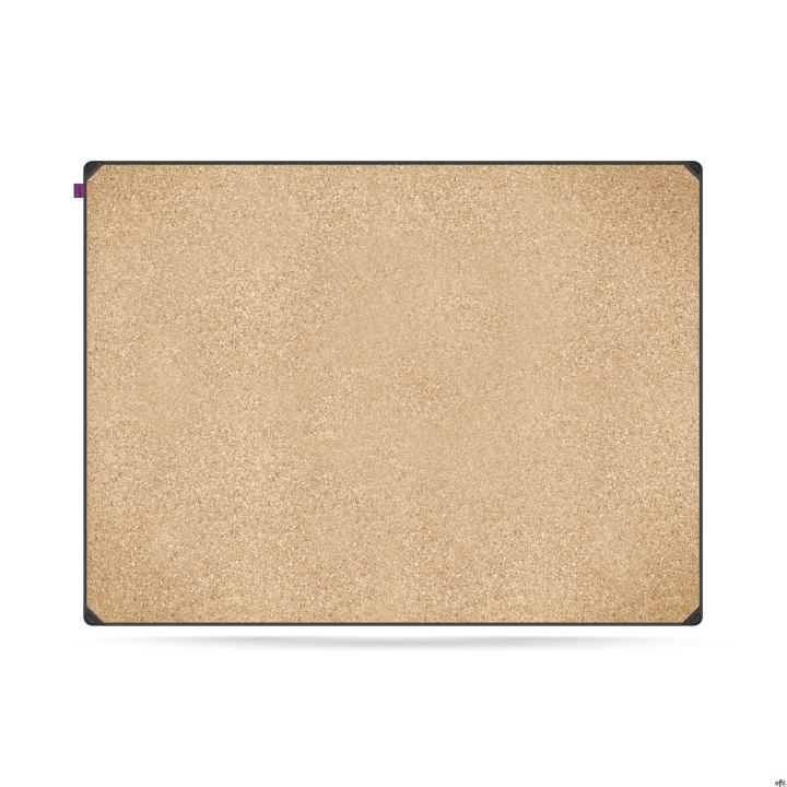 Tablica korkowa MemoBe idea EDGE ALL BLACK, rama aluminiowa czarna, 120x90 cm MITC120090.00.61.51