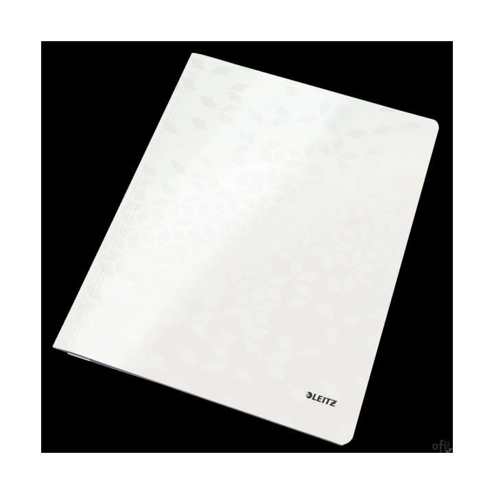 Skoroszyt kartonowy LEITZ perłowy biały WOW 30010001 SALE