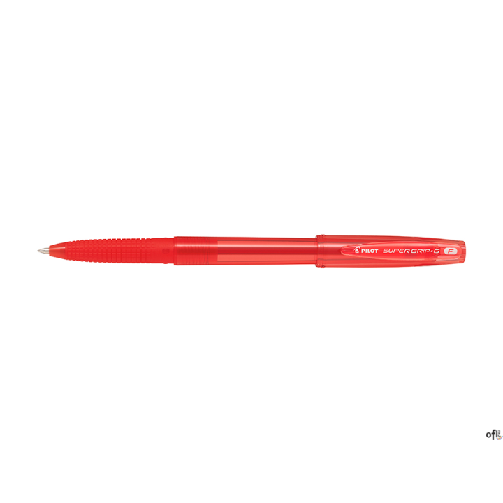 Długopis olejowy ze skuwką PILOT SUPER GRIP czerwony BPS-GG-F-R