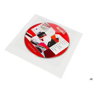 Kieszeń samoprzylepna na CD z klapką BIURFOL KS-02-02 (10)