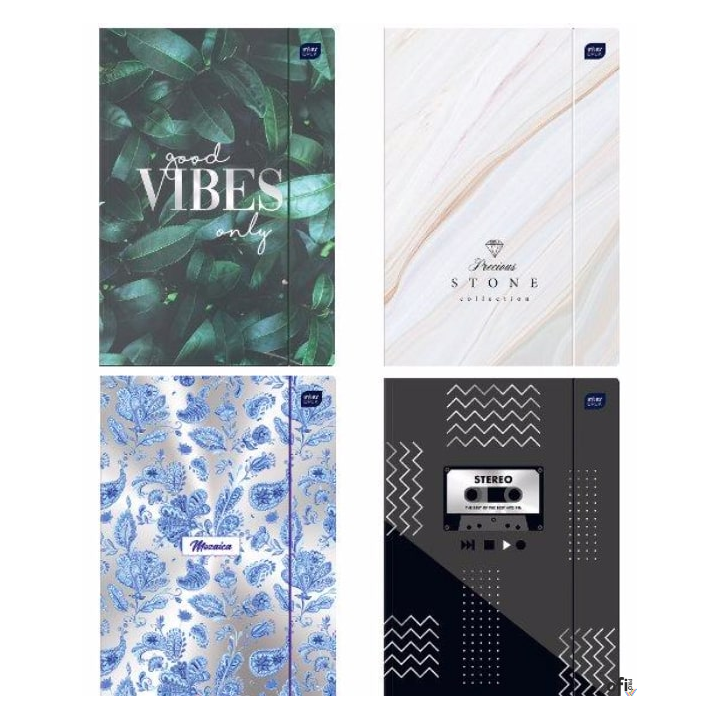 Teczka z gumką A4+ LUX UV METALLIC  INTERDRUK *9035