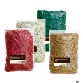 Gumki recepturki 60 mm, średnica 60 mm GRAND 130-1681 1kg 1,5x1,5mm