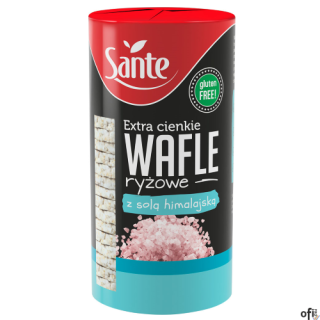 Wafle ryżowe z solą himalajską extra cienkie 110g SANTE