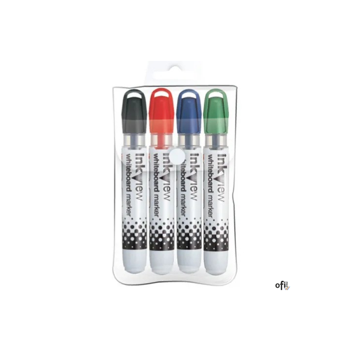 Marker do tablic suchościeralnych UNI PWB-202, zestaw 4 kolory UNPWB202/4C