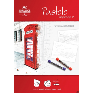 Blok rysunkowy 2 PASTELE A4 20 arkuszy 220g BLO-INPAA2-00505 KOH-I-NOOR