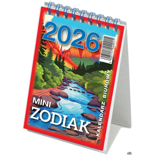 Kalendarz biurowy MINI ZODIAK 2026 (H7) TELEGRAPH