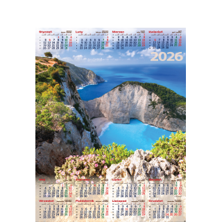 Kalendarz Plakatowy B-1, P03 - KLIFY 2026