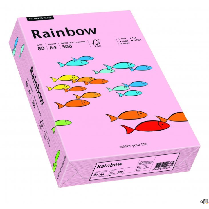 Papier xero kolorowy RAINBOW jasnoróżowy R54 88042519