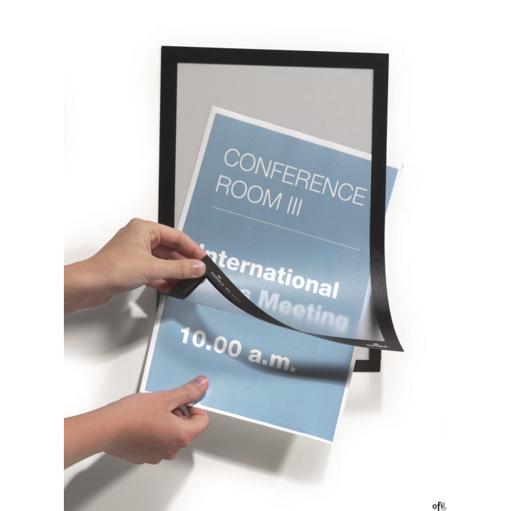 Ramki MAGAFRAME A4 czarne (2sztuki) samoprzylepna DURABLE 487201