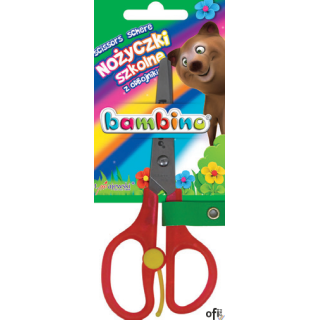 Nożyczki szkolne BAMBINO z odbojnikiem