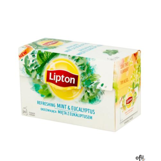 Herbata LIPTON MIĘTA Z EUKALIPTUSEM 20 saszetek