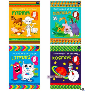 Książeczka A4 ze sztalugą mix 8 wzorów INTERDRUK  5481