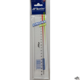 Linijka przezroczysta 20cm 20501L dla leworęcznych LENIAR