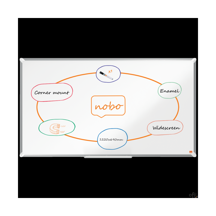 Tablica porcelanowa panoramiczna Nobo Premium Plus 55 1220x690mm 1915367