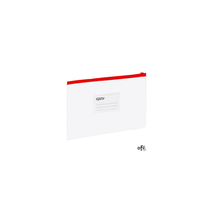 Teczka kopertowa zamek EC007B, czerwona, A5 EAGLE 120-1470 suwak