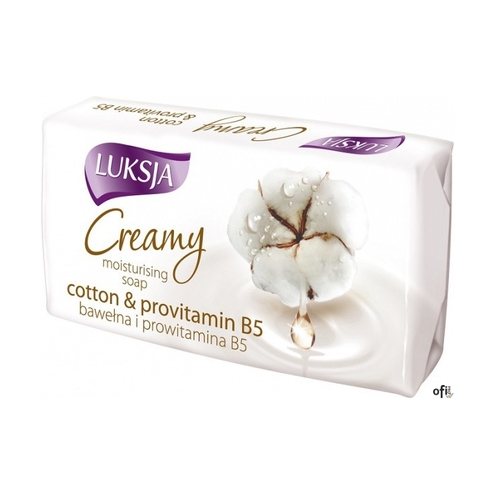 LUKSJA Mydło kostka 90g CREAMY COTTON&PROVITAMINY 48735