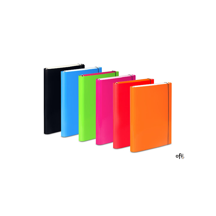 Teczka skrzydłowa z gumką DUO COLOURS VAUPE, DUO/360/00 mix kolorów