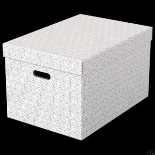 Pudełka domowe do przechowywania, rozmiar L, 3 sztuki, białe Esselte 628286