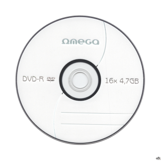 Płyta OMEGA DVD-R 4,7GB 16X KOPERTA (1) OMD16K1- -a