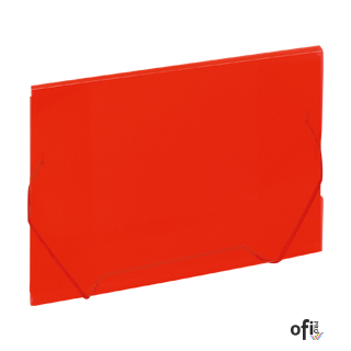 Teczka kopertowa A4 na gumkę ZP041 PP GRAND czerwona 120-1225