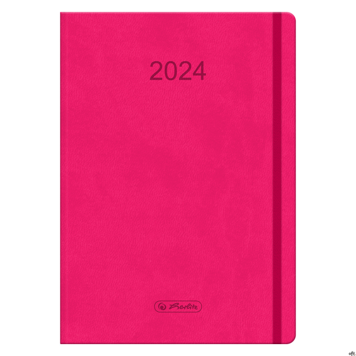 Kalendarz Tygodniowy A5 Flex Różowy 2024 9588377 Herlitz