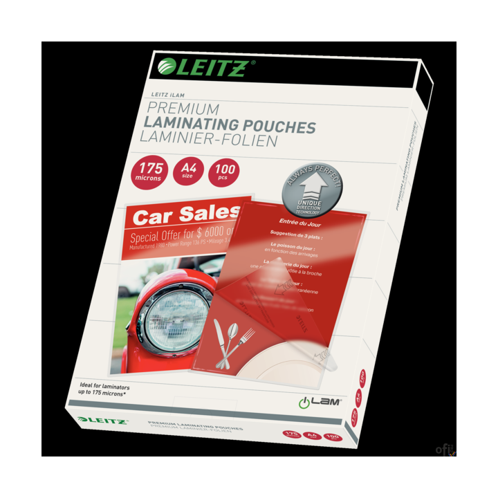 Folia do laminacji Leitz UDT A4 175 mic., 100 szt., 74830000