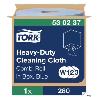 Czyściwo wielozadaniowe niebieskie 1W, 106m, system W1/W2/W3, do trudnych zabrudzeń 530237 TORK
