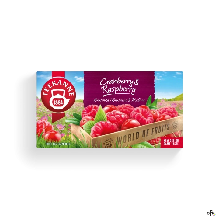 Herbata TEEKANNE żurawina i malina 20 kopert