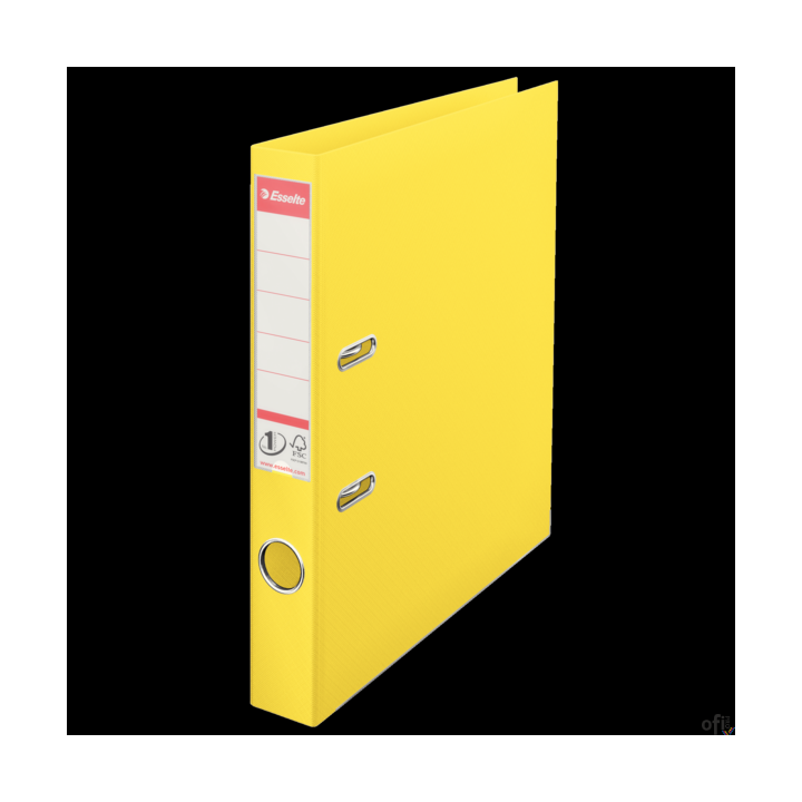 Segregator A4/50mm z mechanizmem żółty VIVIDA 624074 ESSELTE No.1