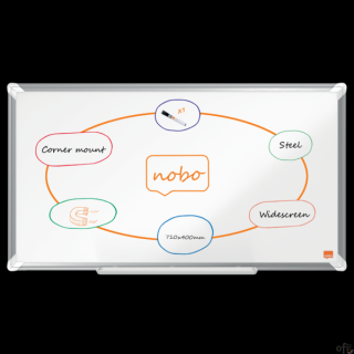 Tablica stalowa panoramiczna Nobo Premium Plus Widescreen 32 710x400mm 1915370