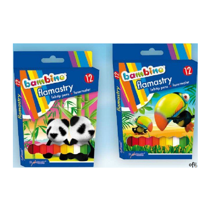 Flamastry 12kol.STANDARD  BAMBINO *1604 MAJEWSKI