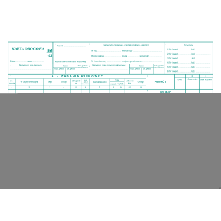 Karta drogowa A4, 80 kartek numerowana offset, 10-801-1N DOTTS