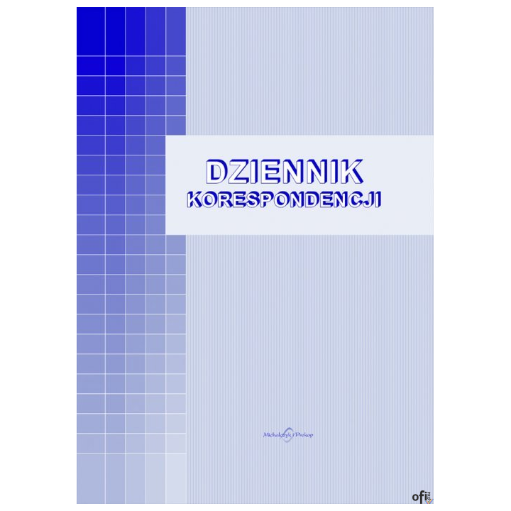701-A Dziennik korespondencyjny MICHALCZYK&PROKOP A4 192 kartek