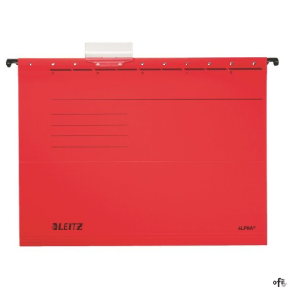 Teczki zawieszane ALPHA, czerwony, Leitz 19850125