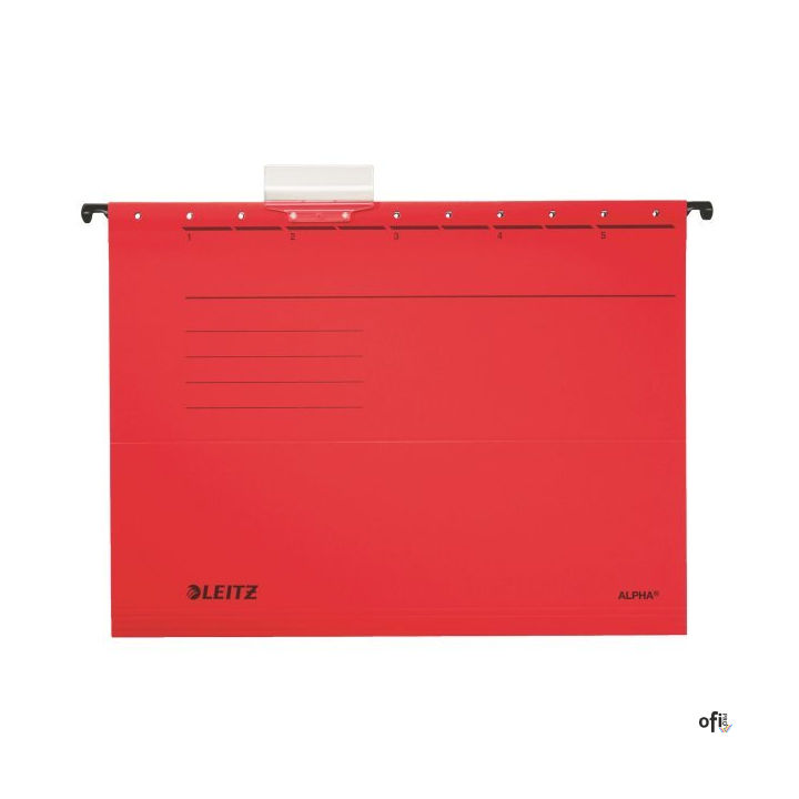 Teczki zawieszane ALPHA, czerwony, Leitz 19850125