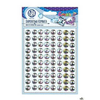 Diamentowa komnata - naklejki dekoracyjne srebrne ASTRA, 335118009