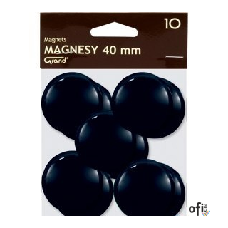 Magnes 40mm GRAND, czarny, 10 szt 130-1700