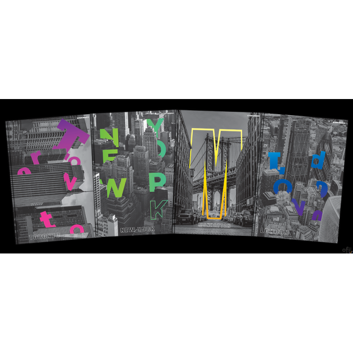 Brulion TOP CITY SZY A4 96K 70G linia 400169506 Top 2000