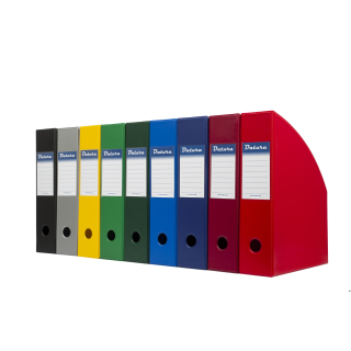 Pojemnik na czasopisma DOTTS A4 7cm czarny PCV (SD-35-01) SE-DOT-35-01