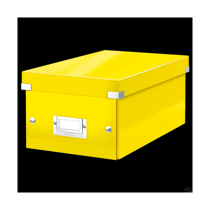 Pudło na DVD Leitz C&S, żółte 60420016