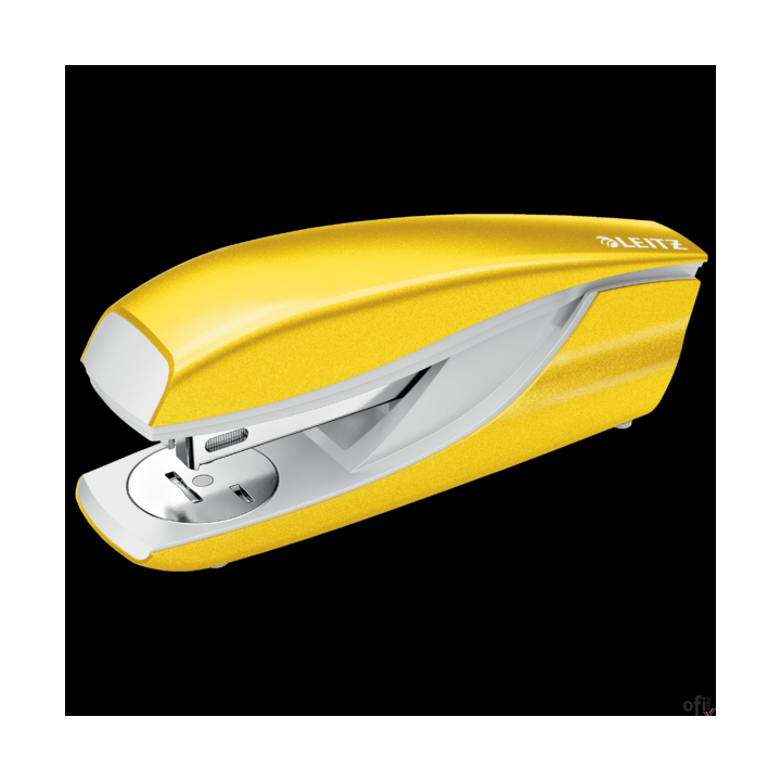 Zszywacz średni metalowy Leitz, żółty, 10 lat gwarancji, 30 kartek 55021016