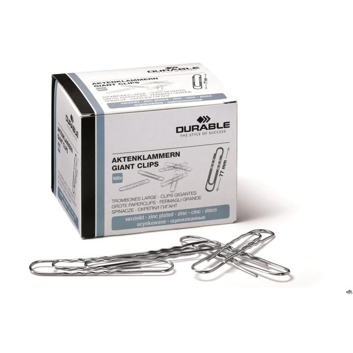 Spinacz 77mm (100) cynkowane 122725 DURABLE