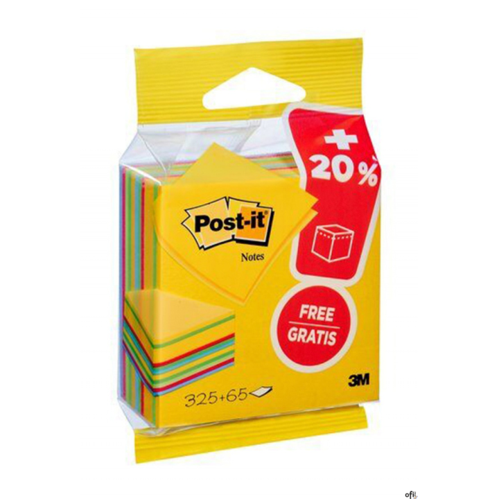 Kostka samoprzylepna POST-IT_ ( 2014-UCP), 76x76mm, 1x325 kart., mix kolorów