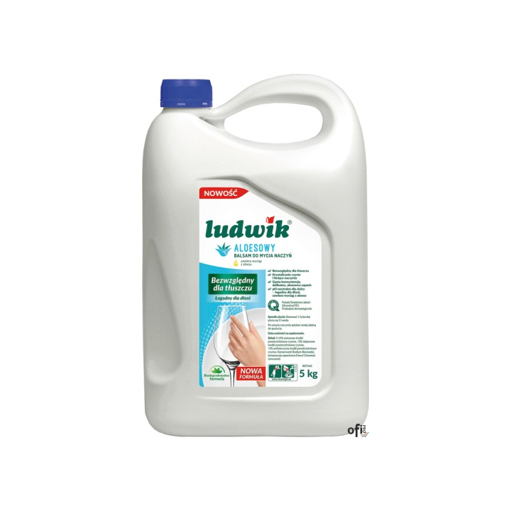 LUDWIK Płyn do naczyń 5L balsam z aloesem  43685