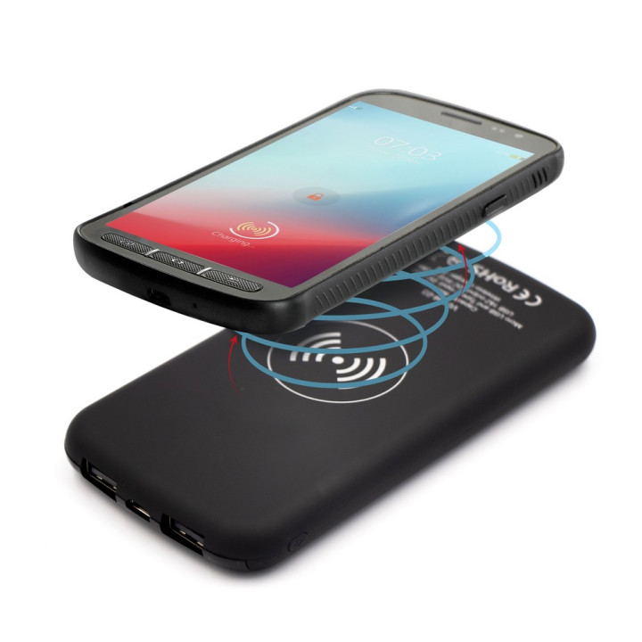 Bezprzewodowy power bank 8000 mAh Mauro Conti, ładowarka bezprzewodowa 5W | Eric