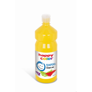 Farba tempera Premium 1000ml, żółty, Happy Color HA 3310 1000-1